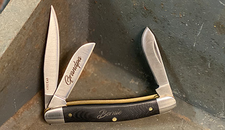 Engraved Knife photo
